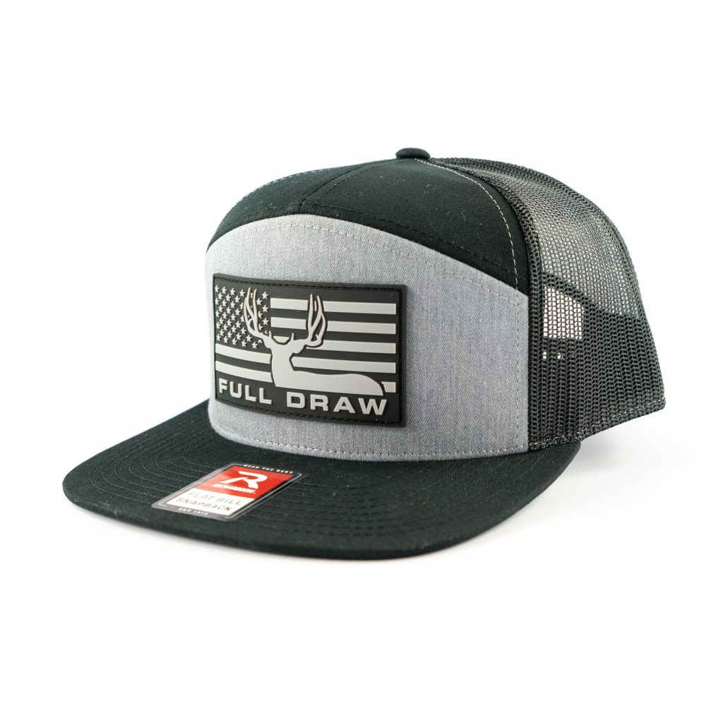 "MULEY FLAG FLATTY" Rubber Patch Grey/Black - Mesh Hat - Image 2
