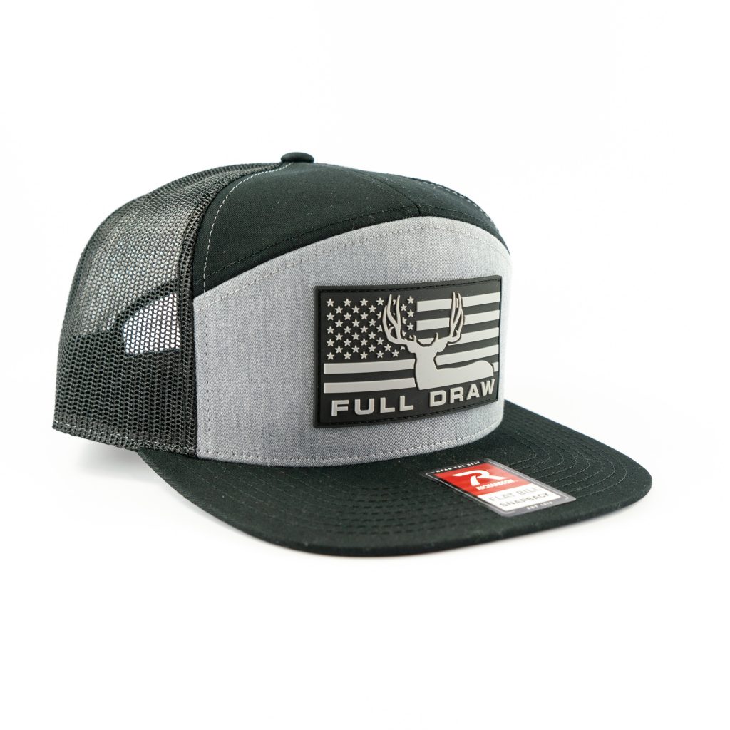 "MULEY FLAG FLATTY" Rubber Patch Grey/Black - Mesh Hat - Image 3