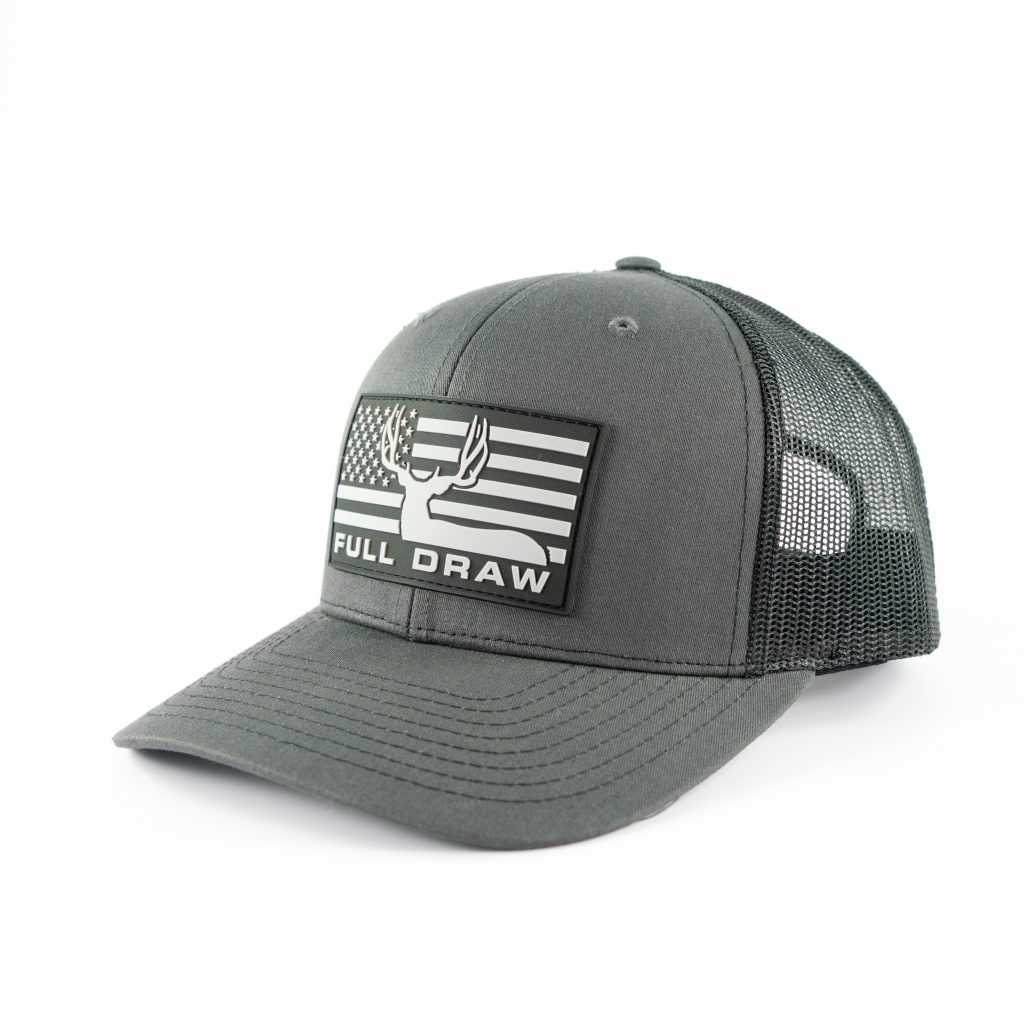 "MULEY FLAG" RUBBER PATCH CHARCOAL/BLACK-MESH - Image 2