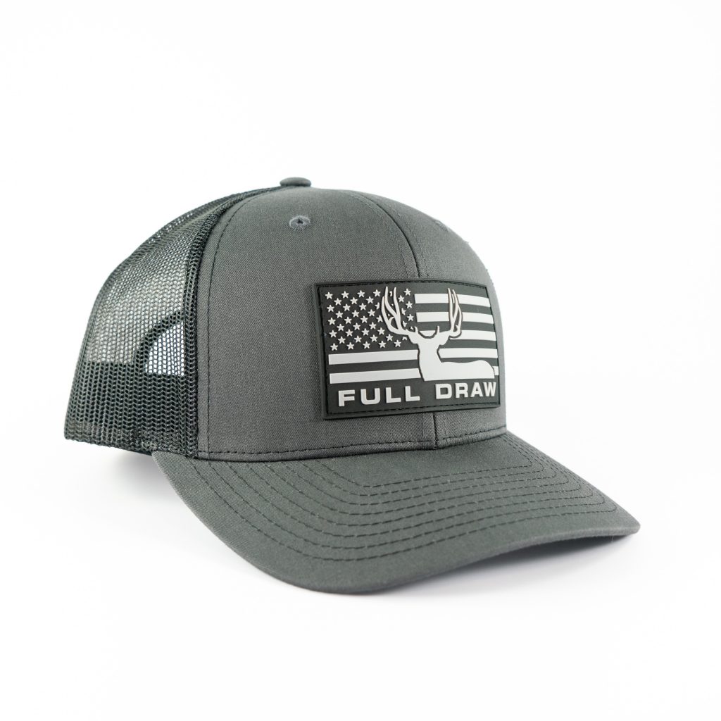 "MULEY FLAG" RUBBER PATCH CHARCOAL/BLACK-MESH - Image 3