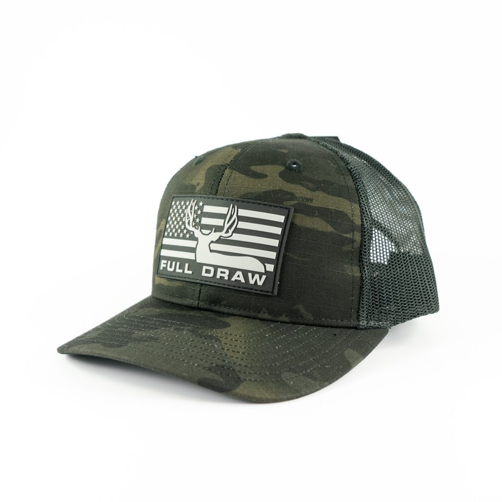 "MULEY FLAG" RUBBER PATCH BLACK MULTICAM-MESH - Image 2