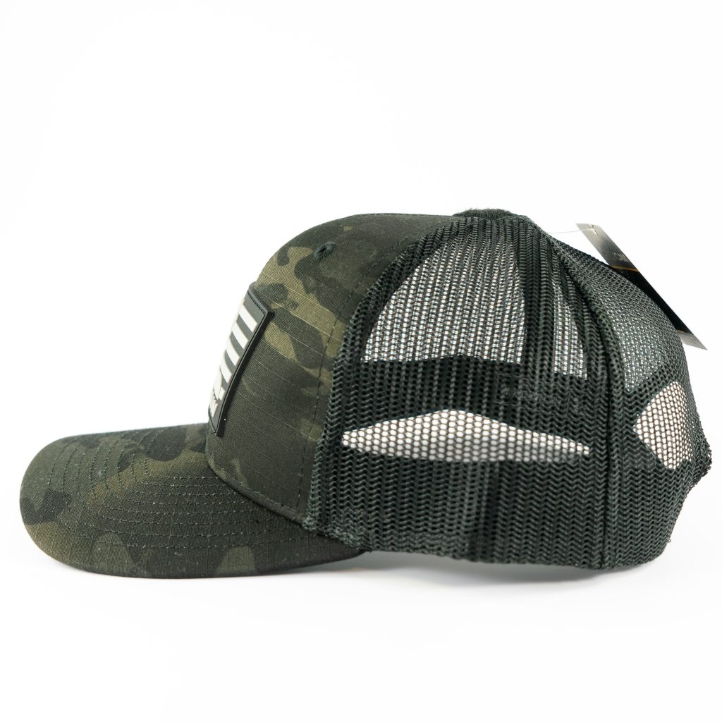 "MULEY FLAG" RUBBER PATCH BLACK MULTICAM-MESH - Image 4