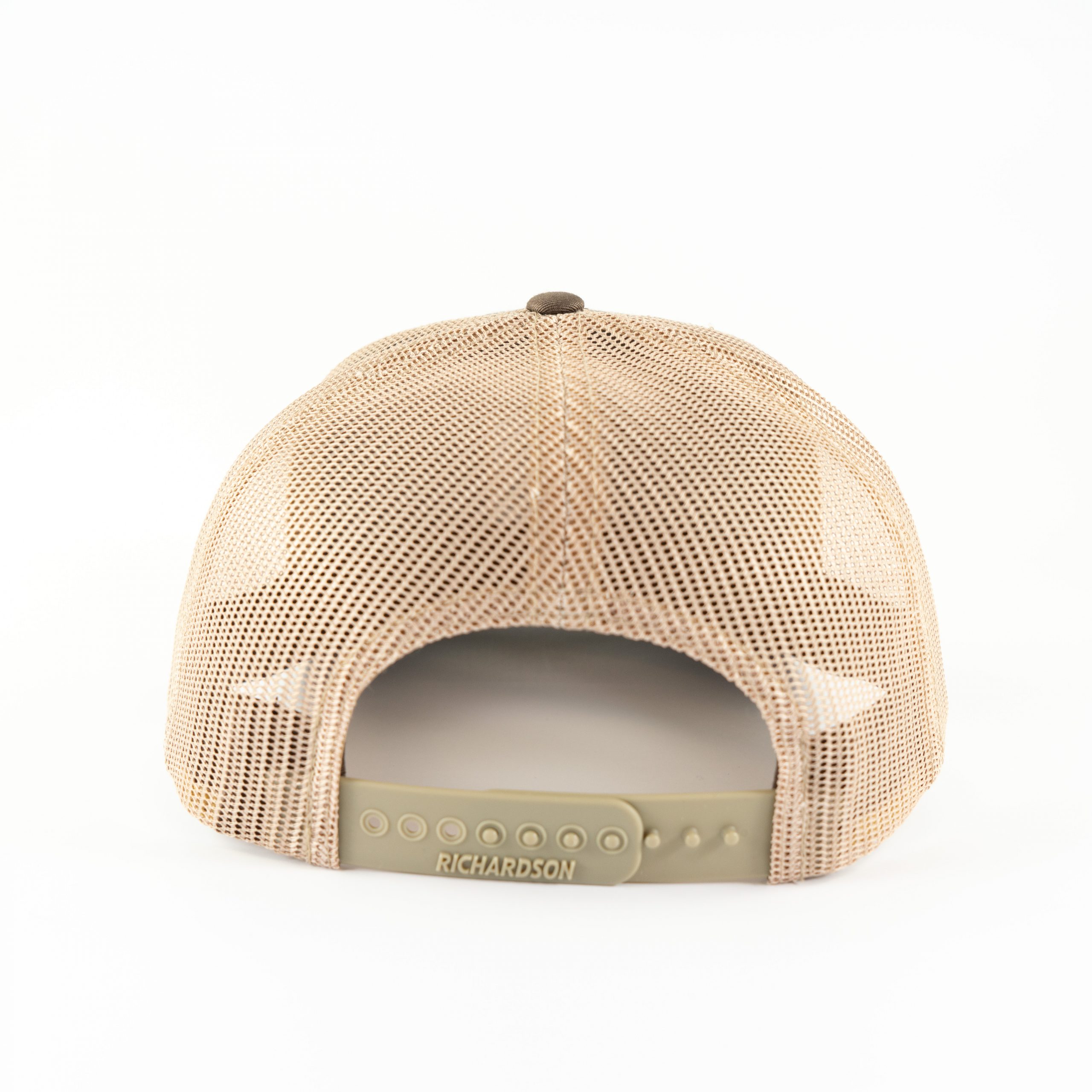 Pacific Headwear Blank Trucker Mesh Hat - Khaki, Brown Mesh