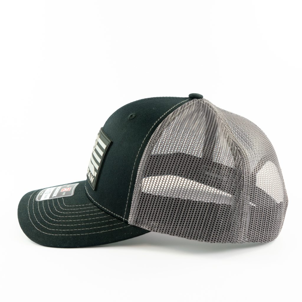 "MULEY FLAG" RUBBER PATCH BLACK/CHARCOAL-MESH - Image 4