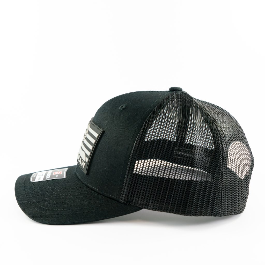 "MULEY FLAG" RUBBER PATCH BLACK/BLACK-MESH - Image 4
