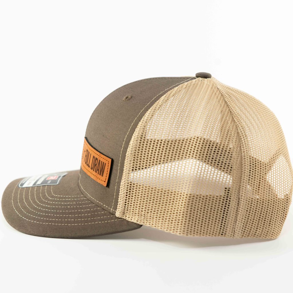 LEATHER ELK PATCH BROWN/KHAKI-MESH - Image 3