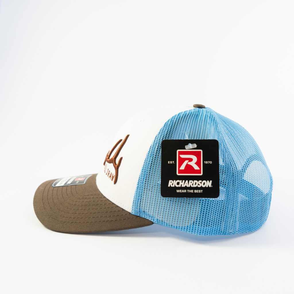 "ELK EURO" HAT WHITE/COLUMBIABLUE/BROWN-MESH - Image 4
