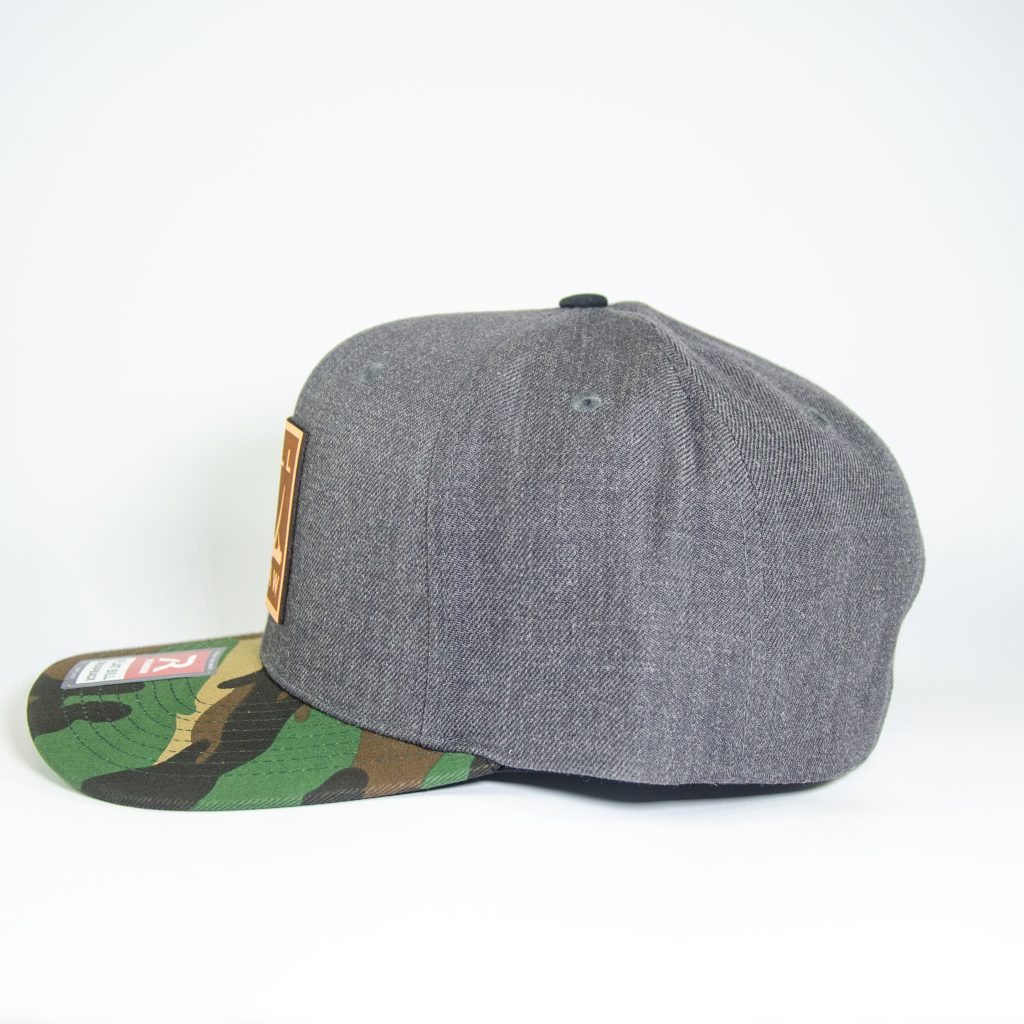 LEATHER DEER SHED PATCH Camo/Charcoal-Flatty - Image 3