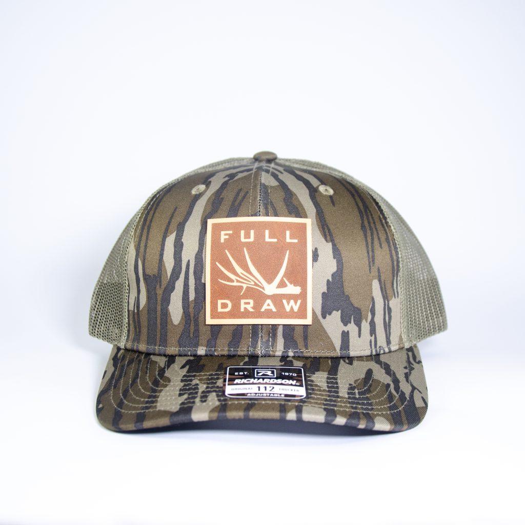 LEATHER DEER SHED PATCH Mossy Oak Bottomlands MESH