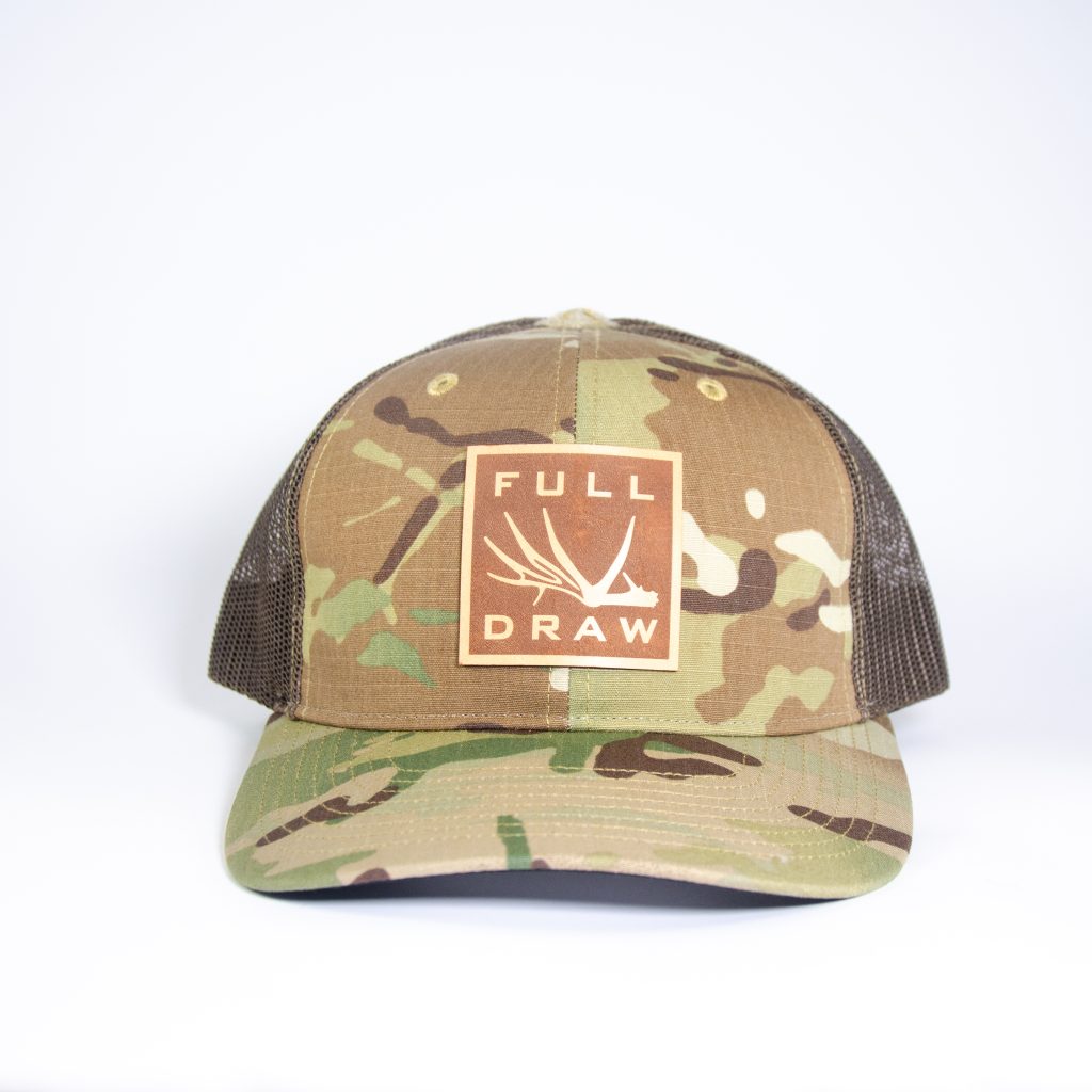 LEATHER DEER SHED PATCH Multicam Coyote Brown Mesh