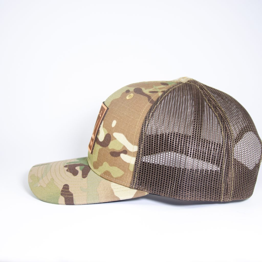 LEATHER DEER SHED PATCH Multicam Coyote Brown Mesh - Image 3
