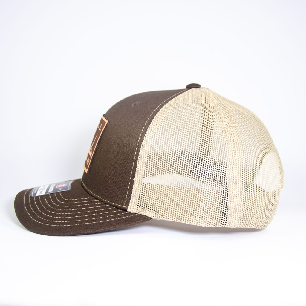 LEATHER DEER SHED PATCH Brown/Tan MESH - Image 3