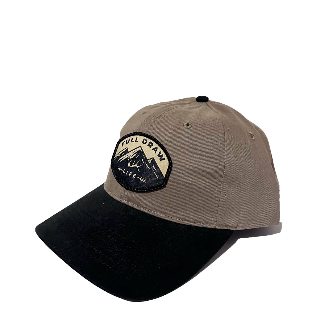 Full Draw Life Mountain Patch Driftwood/Black Dad Hat - Image 2