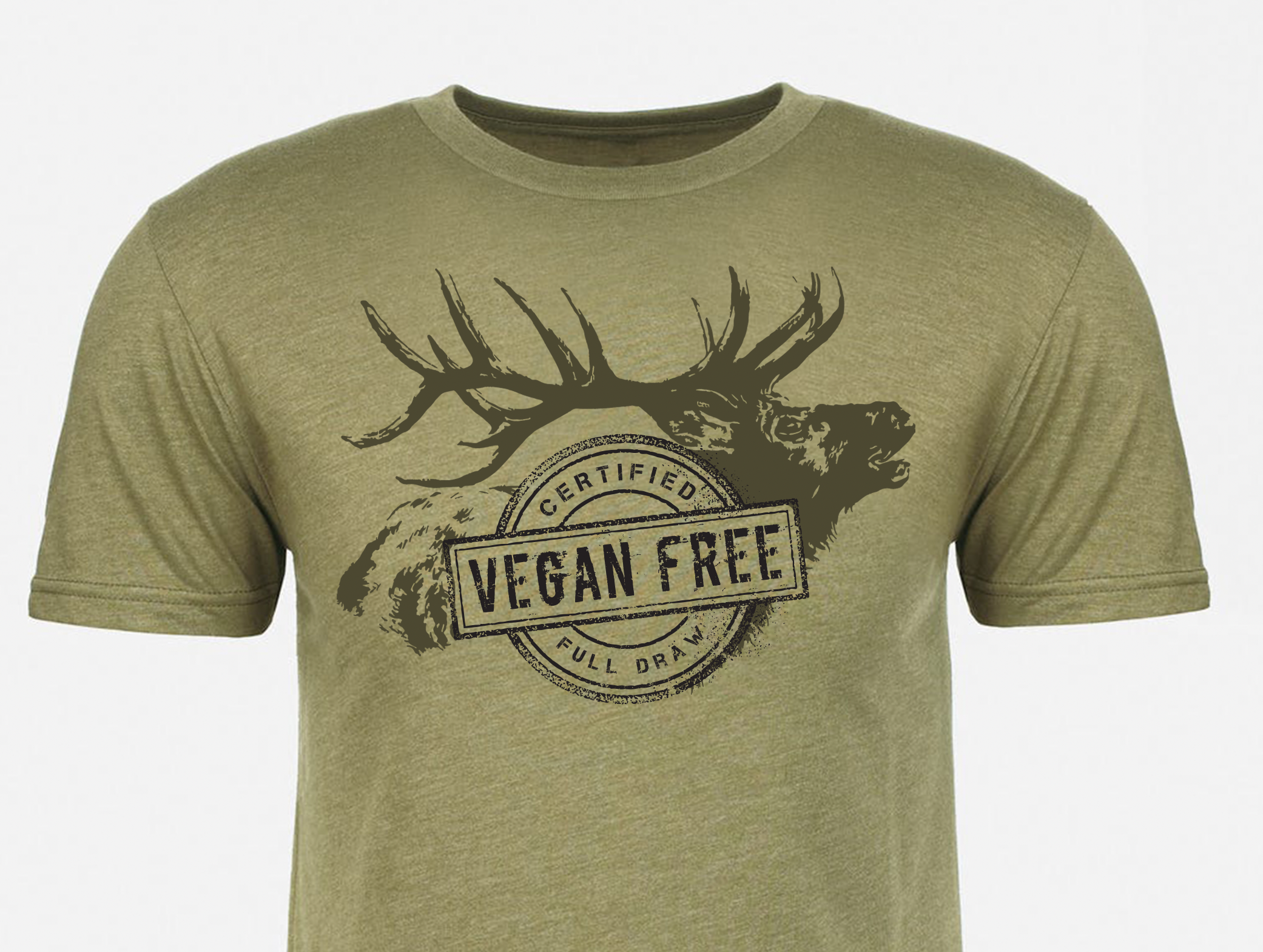 “Certified Vegan Free Elk” – Men’s T-Shirt - Image 4
