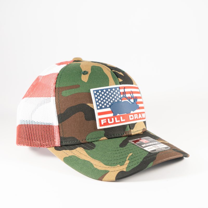 "ELK FLAG PATRIOT" Rubber Patch Camo/Stars & Stripes - Image 2