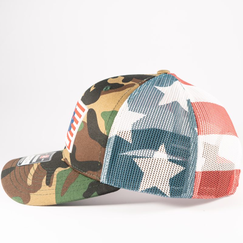 "ELK FLAG PATRIOT" Rubber Patch Camo/Stars & Stripes - Image 4