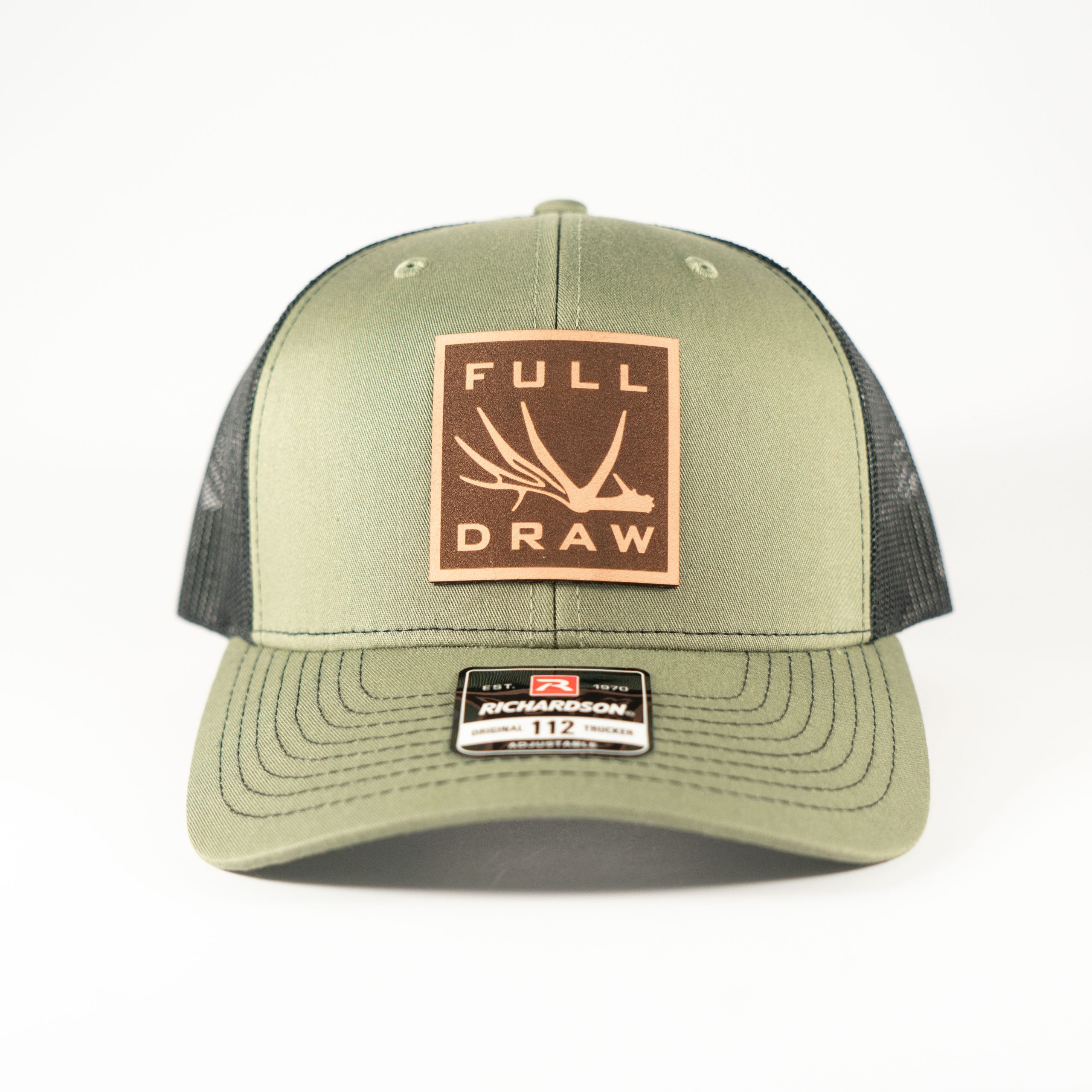 LEATHER DEER SHED PATCH Green/Black MESH