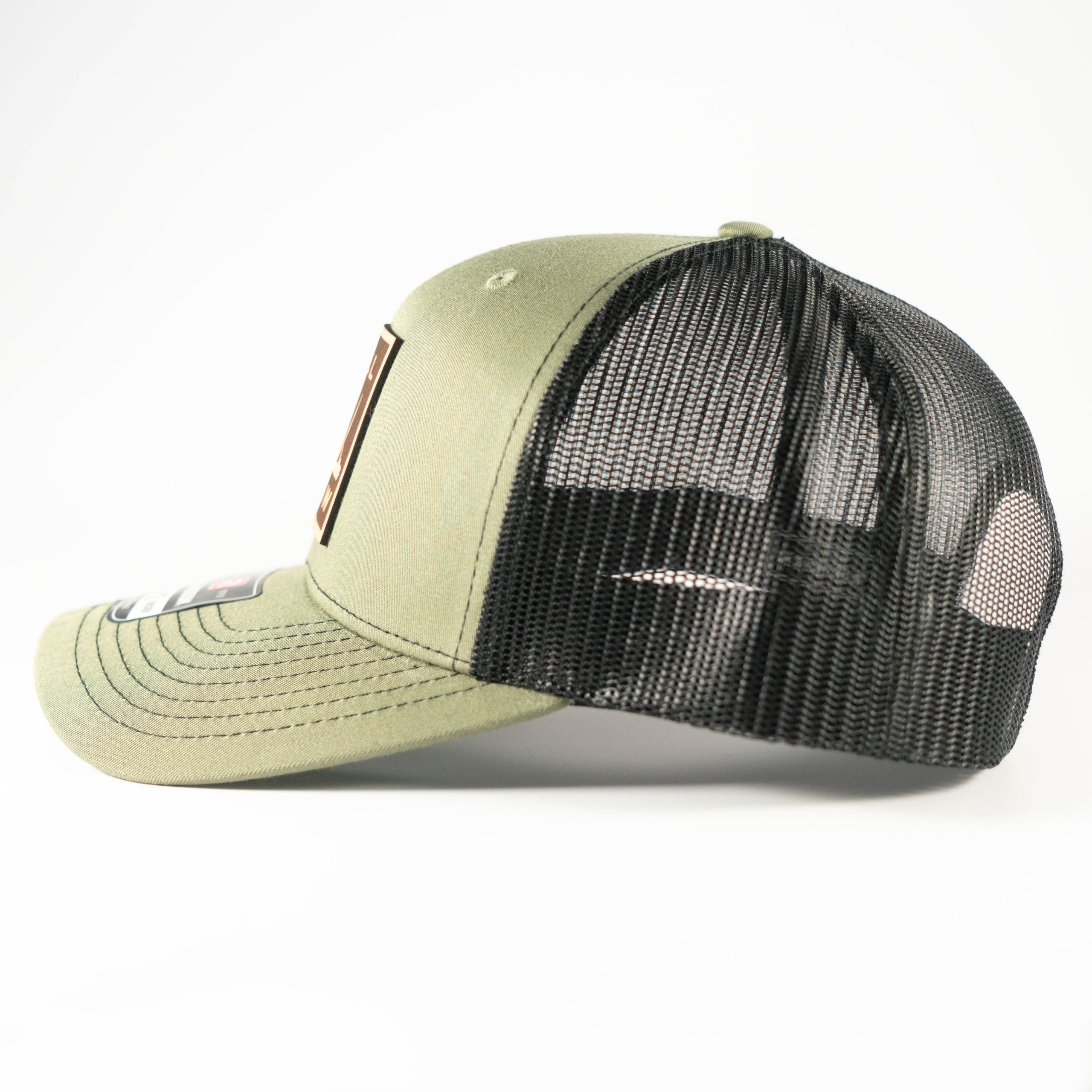 LEATHER DEER SHED PATCH Green/Black MESH - Image 2