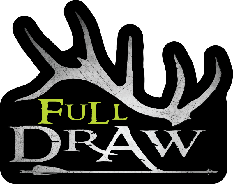 FULL DRAW Classic Black Green - Sticker